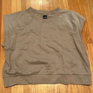 Tan short sleeve sweatshirt **NWT**